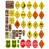 1/10 RC Rock Crawler - 41 Piece DIY Trail & Road Sign Set - Scale Garage Accessory Multiple view 1