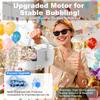 Bubble Machine Durable Automatic Bubble Blower, 18000+ Big Bubbles Per Minute Bubbles for Kids Toddlers Bubble Maker Operated by Plugin or Batteries Bubble Toys for Indoor Outdoor Birthday Party view 3