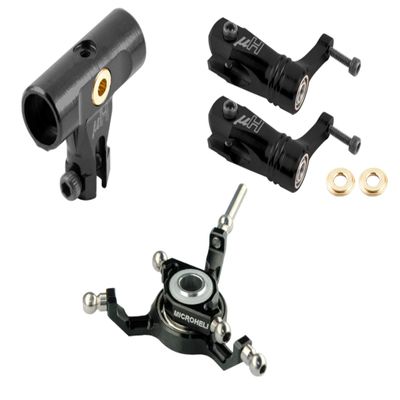 Microheli Precision CNC Power Package (Black) - Blade Fusion 180