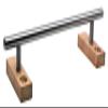 Teak Tuning Round Fingerboard Rail - Standard Edition - Silver Colorway - 10" Long, 1.75" Tall - Prolific Series view 1