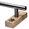 Teak Tuning Round Fingerboard Rail - Standard Edition - Silver Colorway - 10" Long, 1.75" Tall - Prolific Series view 2