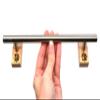 Teak Tuning Round Fingerboard Rail - Standard Edition - Silver Colorway - 10" Long, 1.75" Tall - Prolific Series view 3