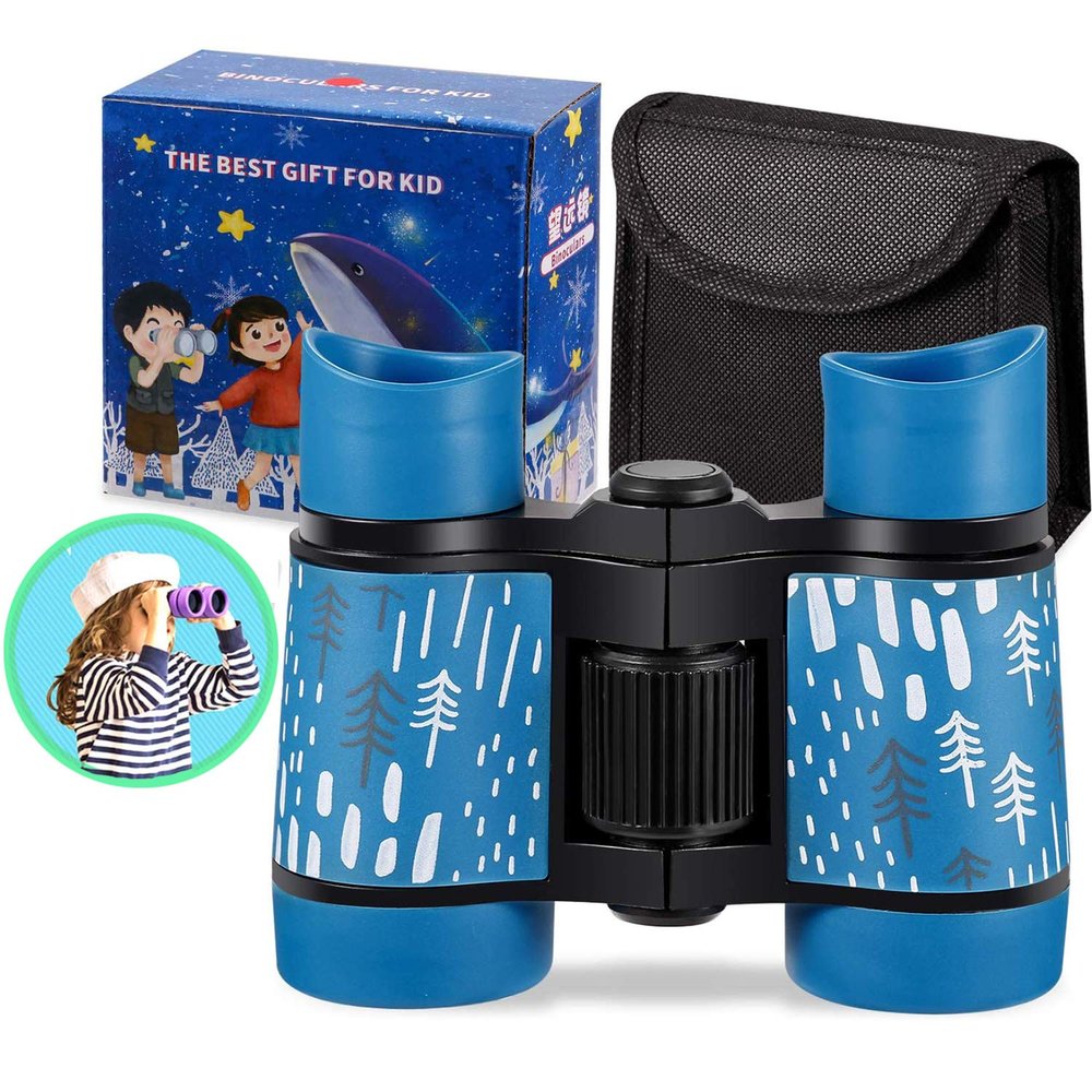Binoculars for Kids Best Gifts for 3-12 Years Boys Girls High-Resolution Optics Shockproof Mini Compact Binocuolar Toys