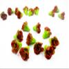 1:6 Fashion Doll 10 Red Lettuce Salad Fresh Vegetable Clay Miniature Garden view 3
