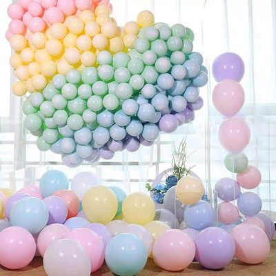 10pcs Pastel Latex Balloons 18 Inches Macaron Candy Colored Latex Party Balloons for Wedding Graduation Engagement Kids Birthday Party Christmas Baby Shower or Any Friends & Family Party-Multicolor