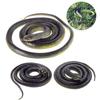 3-Pack Ultra-Realistic Rubber Snakes for Halloween Decorations, Garden Bird Scare, Pranks  Large Fake Black Mamba Toy (47 & 31.5)  Durable Outdoor/Indoor Props view 1