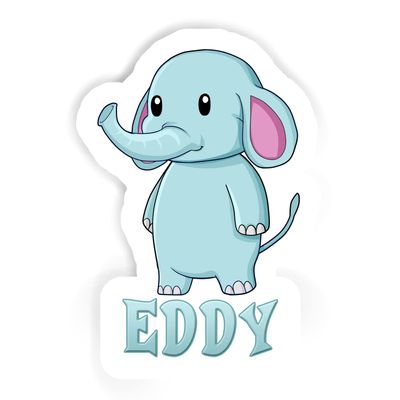 Eddy Elephant Sticker (Large, 14x9.8 inch)