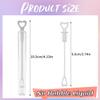 Faxco 50 PCS Bubble Wand, White Heart Bubble Stick Tube Without Bubble Liquid, Wedding Bubbles Toy, Party Favors for Anniversaries, Valentine's Day, Festival Gift(No Bubble Liquid) view 2