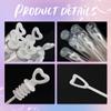 Faxco 50 PCS Bubble Wand, White Heart Bubble Stick Tube Without Bubble Liquid, Wedding Bubbles Toy, Party Favors for Anniversaries, Valentine's Day, Festival Gift(No Bubble Liquid) view 3