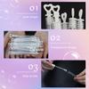 Faxco 50 PCS Bubble Wand, White Heart Bubble Stick Tube Without Bubble Liquid, Wedding Bubbles Toy, Party Favors for Anniversaries, Valentine's Day, Festival Gift(No Bubble Liquid) view 4