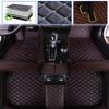 SureKit Car Floor Mats Compatible with Lexus RC 2016-2018 Floor Liner Waterproof Anti-Skid Luxury Leather Full Coverage Liner Front  Rear Mat/Set(Black red) view 1