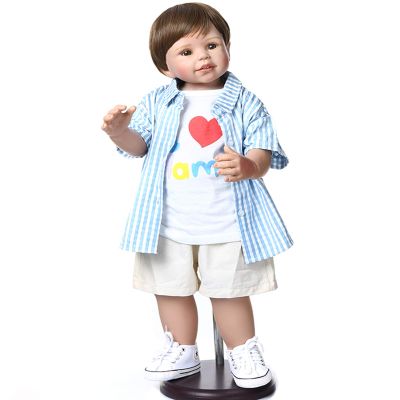 28inch Reborn Toddler Dolls,Huge Baby Full Body Hard Vinyl Standing Handmade Realistic Masterpiece