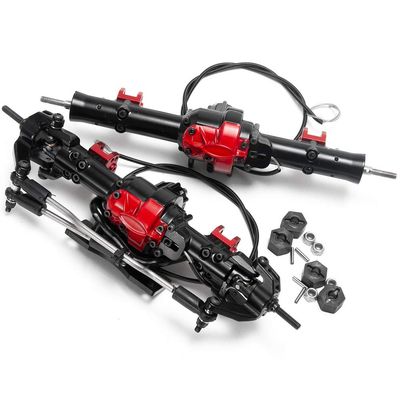 Alloy Front & Rear Axle w/Differential Lock for 1/10 RC TF2 Crawler (Front & Rear)