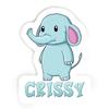Crissy Elephant Sticker (Large, 14x9.8 inch) view 1