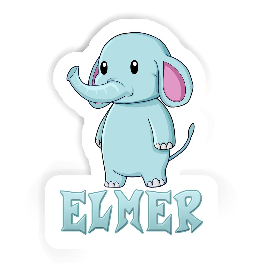 Elmer Elephant Sticker (Large, 14x9.8 inch)