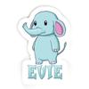 Evie Elephant Sticker (Large, 14x9.8 inch) view 1