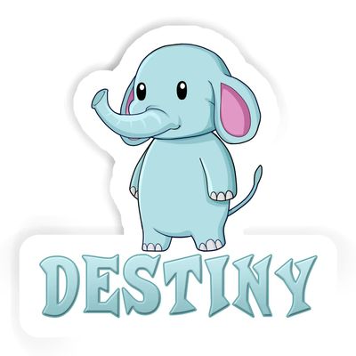 Destiny Elephant Sticker (Large, 14x9.8 inch)
