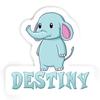 Destiny Elephant Sticker (Large, 14x9.8 inch) view 1