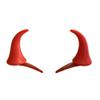 Secaden Devil Horns Hair Clip Halloween Cosplay Costume Headwear Accessories Party Dress Up (Red) view 1