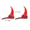Secaden Devil Horns Hair Clip Halloween Cosplay Costume Headwear Accessories Party Dress Up (Red) view 3