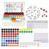 RELIANCER Molecular Model Kit,444PCS Organic Molecular Chemistry Set w/C60,Atoms,Bonds,Molecular Structures Building Kit for Chemistry Learning,STEM Science Kits for Teachers,Students,Young Scientists view 1