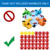 Gejoy 42 Pieces Game Replacement Marbles 2 Sets Game Replacement Balls Compatible with Hungry Hungry Hippos, 38 Red and 4 Yellow view 2