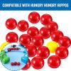 Gejoy 42 Pieces Game Replacement Marbles 2 Sets Game Replacement Balls Compatible with Hungry Hungry Hippos, 38 Red and 4 Yellow view 3
