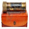 Gilbert & Sons Antique Brass Kaleidoscope Engraved Nautical Kids Gift with Leather Case Educational Gift Vintage Decor Collection view 3