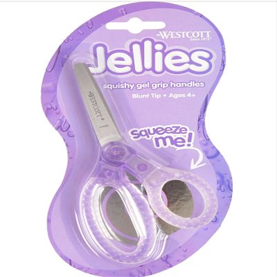 Westcott Jellies Kids' Scissors, 5", Pointed, Assorted Colors