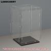 LANSCOERY Acrylic Display Case, Assemble Showcase Display Box for Collectibles, with Dustproof & Seamless Display Design 10x8x12inch Black Base view 4