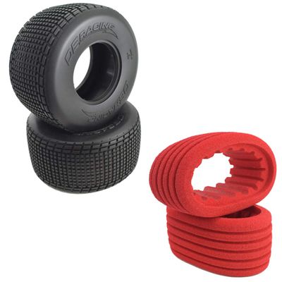 DE Racing -OSR1-D3 Outlaw Sprint Rear Tires / D30 Compound / with Inserts
