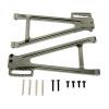 Atomik Alloy Rear Lower Arm - RC Car Replacement Part for Traxxas E-Revo 2.0 - Hardened Billet 6061 Aluminum, Rear Chassis Upgrade 8633/8634 - Grey view 1