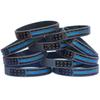 15 Youth Vintage Flag Thin BLUE Line Wristbands view 1
