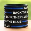 SayitBands 15 Youth Back THE Blue Thin Blue Line Silicone Wristbands view 4
