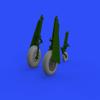 Eduard EDB648505 Brassin 1:48-P-51D Wheels Block Tread view 2