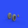 Eduard EDB648505 Brassin 1:48-P-51D Wheels Block Tread view 3