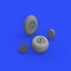 Eduard EDB648505 Brassin 1:48-P-51D Wheels Block Tread view 4