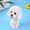 fo sa Car Interior Simulation Shaking Head Dog Decor,Bobble Head Toy Car Interior Dashboard Ornament Kid Home Office Decor White Poodle White Poodle view 2