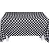 Boao 13 Pcs Checkered Party Decorations 10 Packs Checkered Black and White Racing Flags 32 ft Race Flag Banner, 2 Packs Table Covers for Car Themed Birthday Party Decorations Supplies view 4