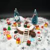 EMiEN 45 PCS Miniature Christmas Ornament,Kits for DIY Fairy Garden,Mini Snowman, for Christmas Party Decoration,Micro Landscape Accessories view 3