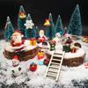 EMiEN 45 PCS Miniature Christmas Ornament,Kits for DIY Fairy Garden,Mini Snowman, for Christmas Party Decoration,Micro Landscape Accessories view 4