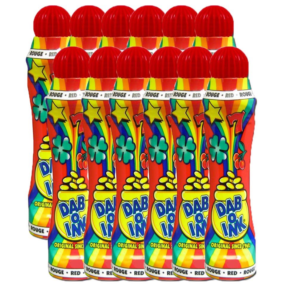 Dab-O-Ink Bingo Dauber 3oz Dozen (Red)