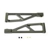 Atomik - Alloy Front Upper Arm - Replacement Part for Arrma Kraton 6S BLX - Hardened Billet 6061 Aluminum - Lightweight & Durable Performance - Front Chassis Upgrade Part AR330218 - Grey view 1