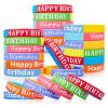 BBTO 48 Pieces Happy Birthday Rubber Bracelets Silicone Stretch Wristbands Colored Silicone Bracelets for Birthday Party Supplies(Cute Style) view 1