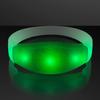 Green Light Up Stretch Bracelet with Steady Illumination LED Lights (Set of 12) view 2