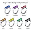 Hicarer 15 Pieces Mood Rings for Kids Adjustable Mixed Color Changing Mood Rings Gifts for Girls Boys Costume Props Birthday Party Favors and Goodie Bag Fillers(Animal) view 2