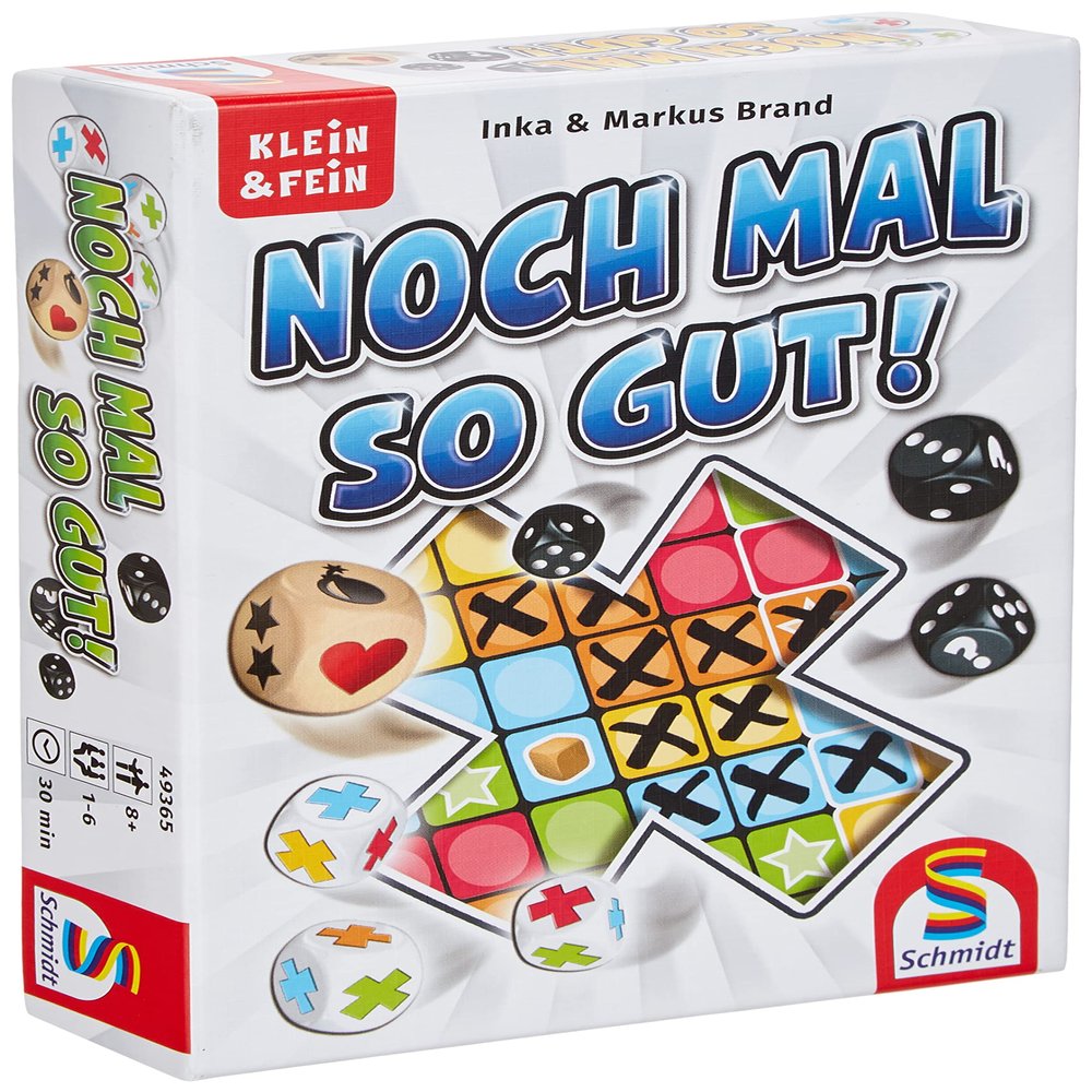 Schmidt Spiele 49365 "Noch mal so Gut dice Game from The Series Klein & Fein, Colourful