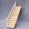 1/12 Scale DIY Dollhouse Miniature Staircase Furniture Straight Stairway with Right (or Left) Handrail (Left Handrail) view 1