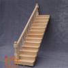 1/12 Scale DIY Dollhouse Miniature Staircase Furniture Straight Stairway with Right (or Left) Handrail (Left Handrail) view 2