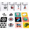 beiens High Contrast Baby Flashcard, 80 Pcs 160 Page Black White Colorful Visual Stimulation Learning Activity Card for Babies Ages 0-3-6-12-36 Months, 5.5'' x 5.5'' Newborn Infants Toys Gift view 1